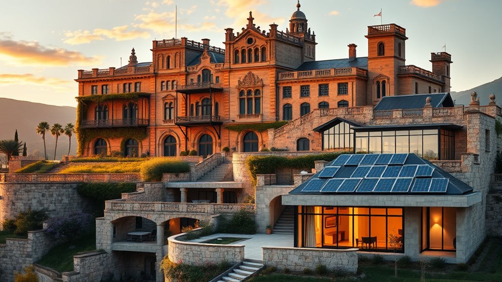 historic mansions vs modern homes