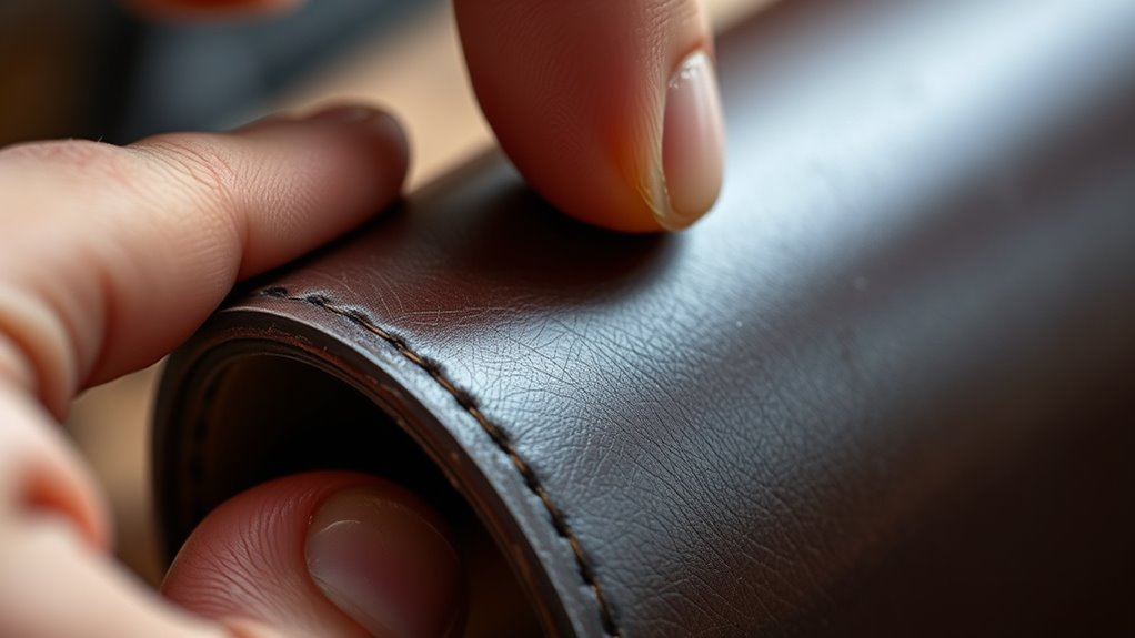 leather edge polishing technique