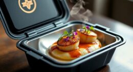 luxurious takeout food experience