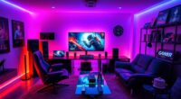 luxury gaming room setup
