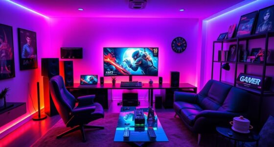 luxury gaming room setup