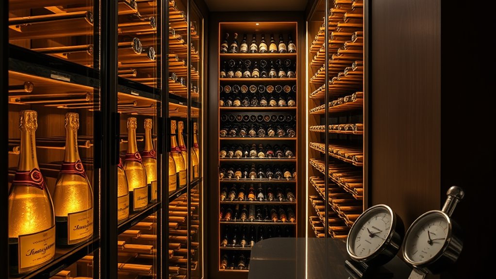 store champagne in stable environment