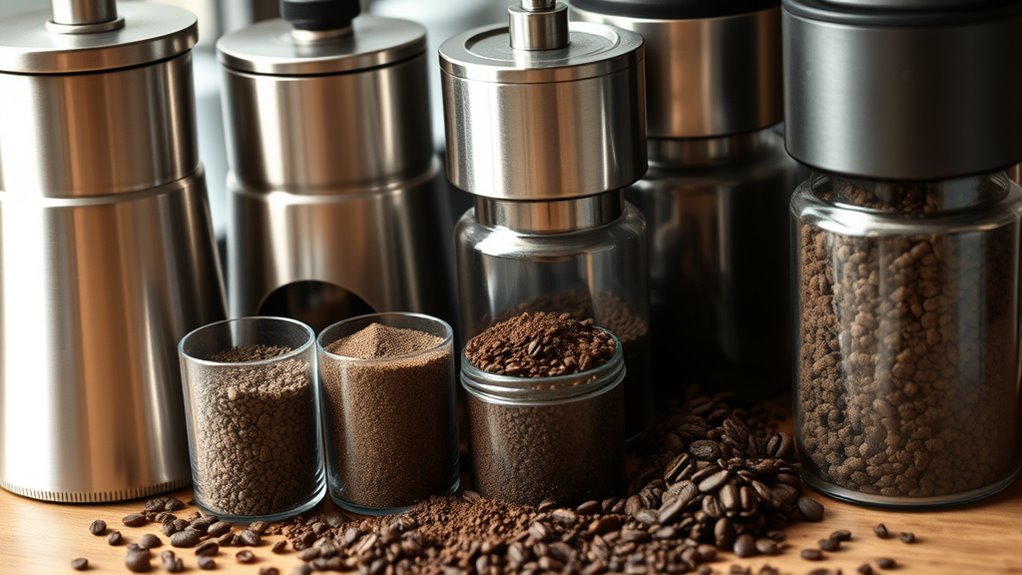 types of coffee grinders