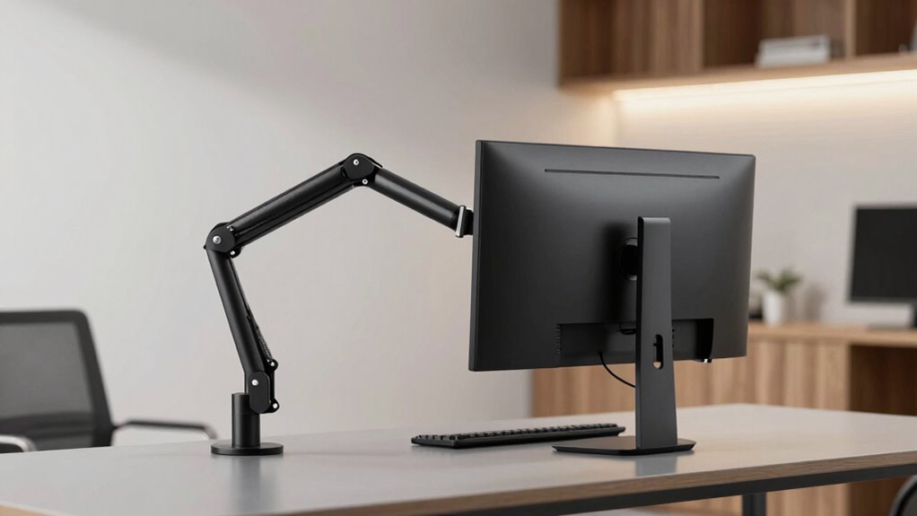 adjustable ergonomic monitor setup