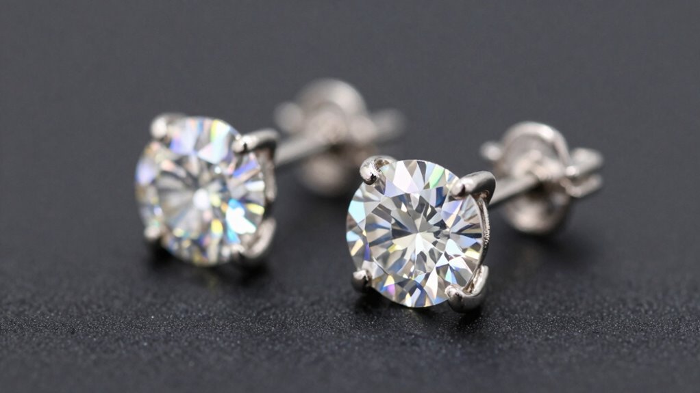 classic diamond stud earrings