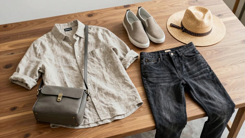 effortless versatile travel outfit