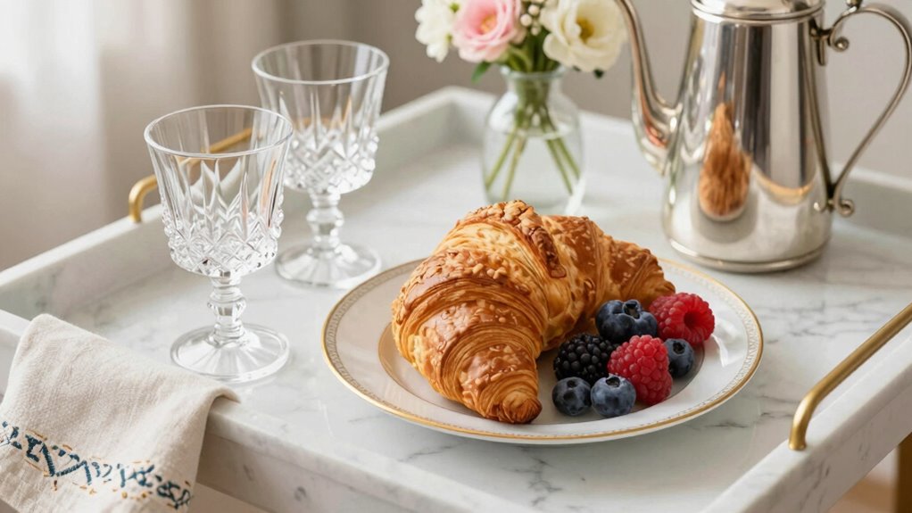 elegant cohesive breakfast setting
