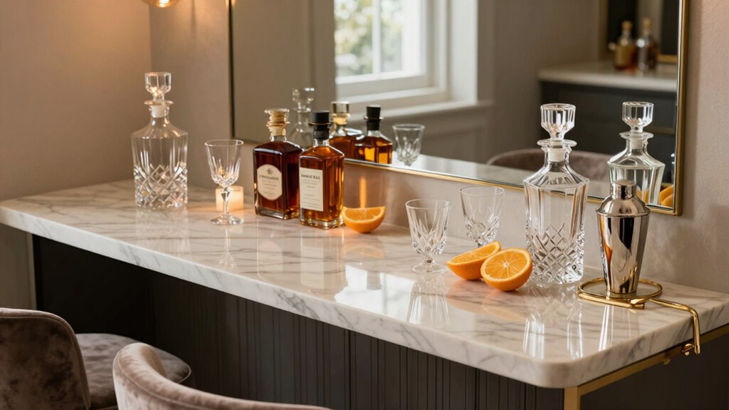 elegant curated cocktail space