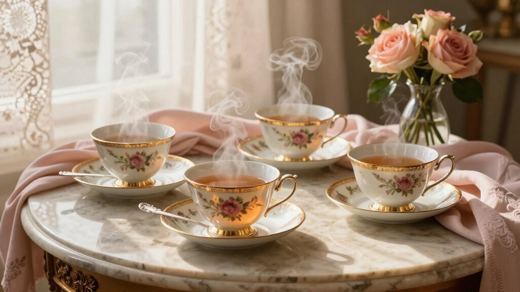 elegant hosting with tea