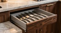 elegant organized knife storage