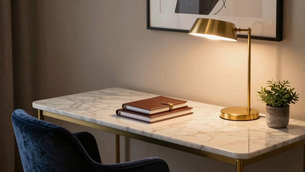 luxurious minimalist workspace design