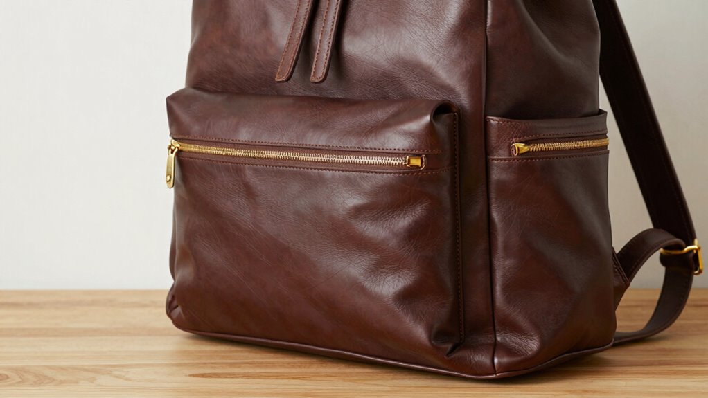 luxury versatile leather backpack