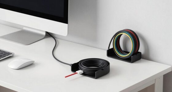 organize cords for efficiency
