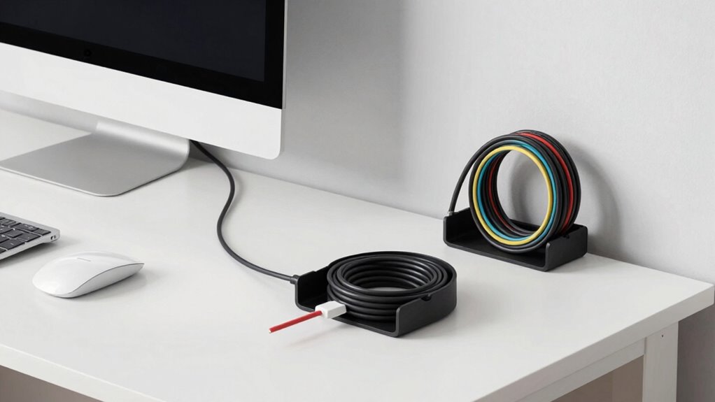 organize cords for efficiency