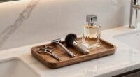 organized grooming and fragrance storage