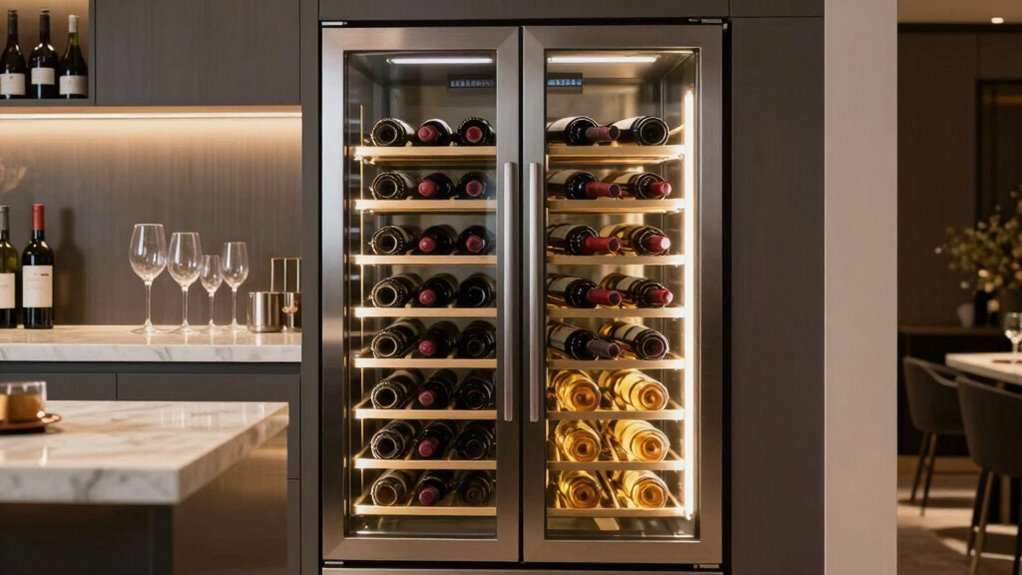 precise organized wine storage