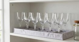 securely organize delicate glassware
