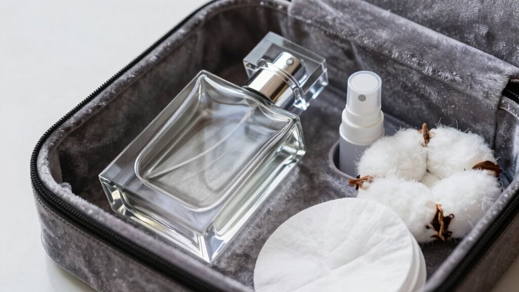 securely pack fragrance bottles