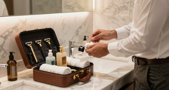 traveling with luxury grooming