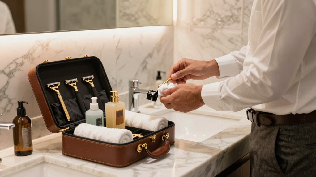 traveling with luxury grooming