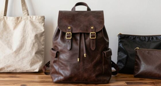 versatile durable leather backpack
