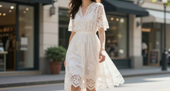 Selena Gomez White Lace Dress