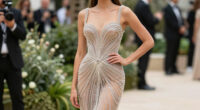 Zendaya Is Goddess-Like in This Sculpted, Beaded, Fantastic Schiaparelli Gown