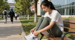 Cailey Chavez Takes The NikeSKIMS Rift Mesh For A Day Out On Campus