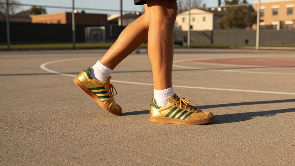 Check Out Official Images Of The Bad Bunny X Adidas Gazelle Indoor "Solar Gold"