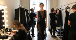 Kendall Jenner Leads The Annual L’Oréal Paris Runway Show In A Sheer Black Maxi Dress