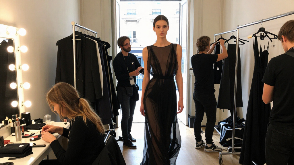 Kendall Jenner Leads The Annual L’Oréal Paris Runway Show In A Sheer Black Maxi Dress