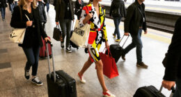 Moschino Invites 400 "Commuters" To Its SS27 Runway