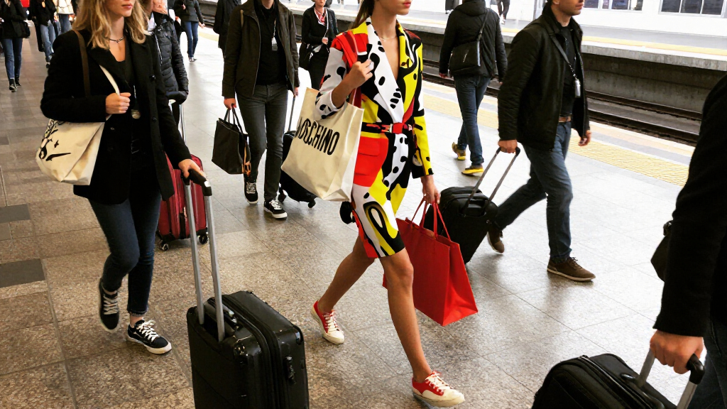 Moschino Invites 400 "Commuters" To Its SS27 Runway