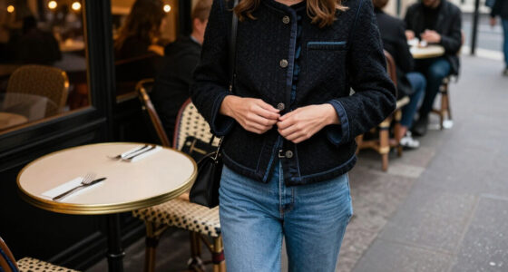 Rihanna Pairs Her Ribbon-Trimmed Dior Jacket With Jeans For Dinner In Paris