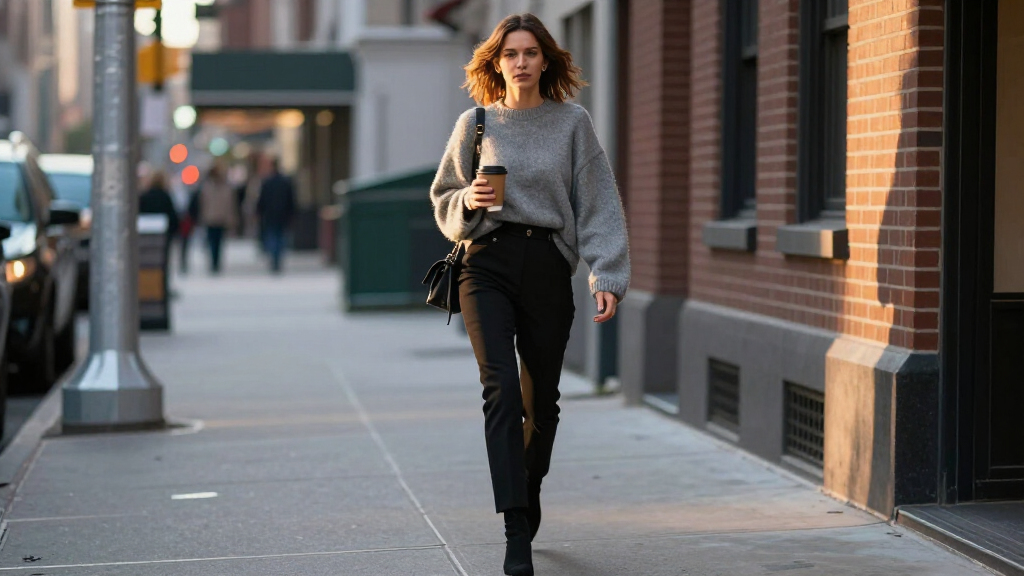 Spotted In NYC: Zoë Kravitz In The Petite-Friendly Way To Style Bootcut Trousers For Autumn