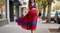 Anne Hathaway’s Maternity Style Is All Romance And Primary Colors