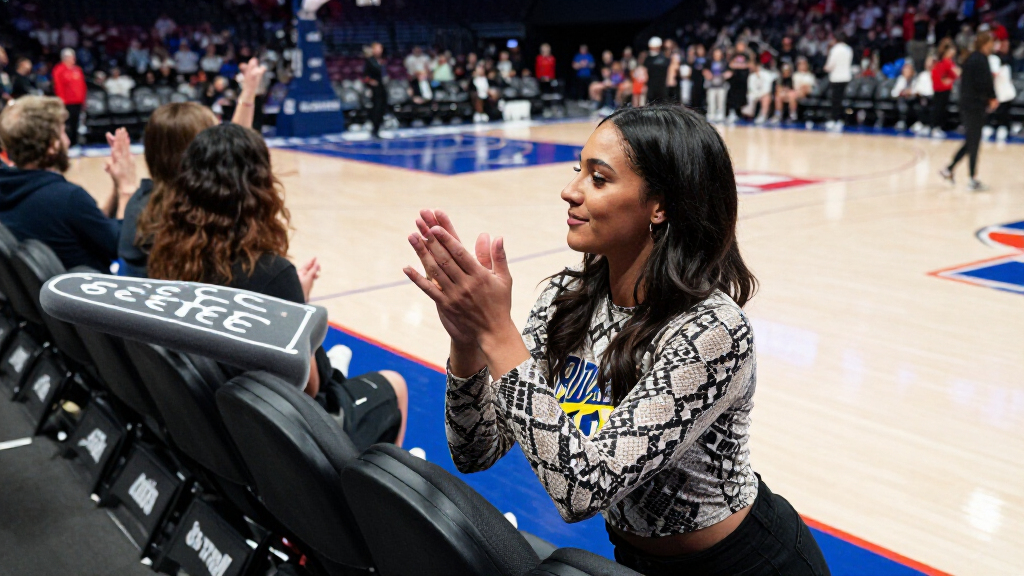 At The WNBA Finals, Zendaya Pairs Her Home Team Pride With A Snakeskin Tee She Co-Designed
