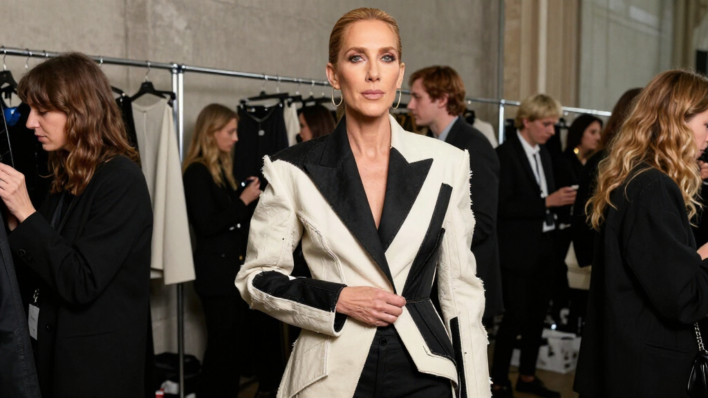 Céline Dion Embraces The Spring 2027 Season With A Straight-Off-the-Runway Deconstructed Givenchy Suit