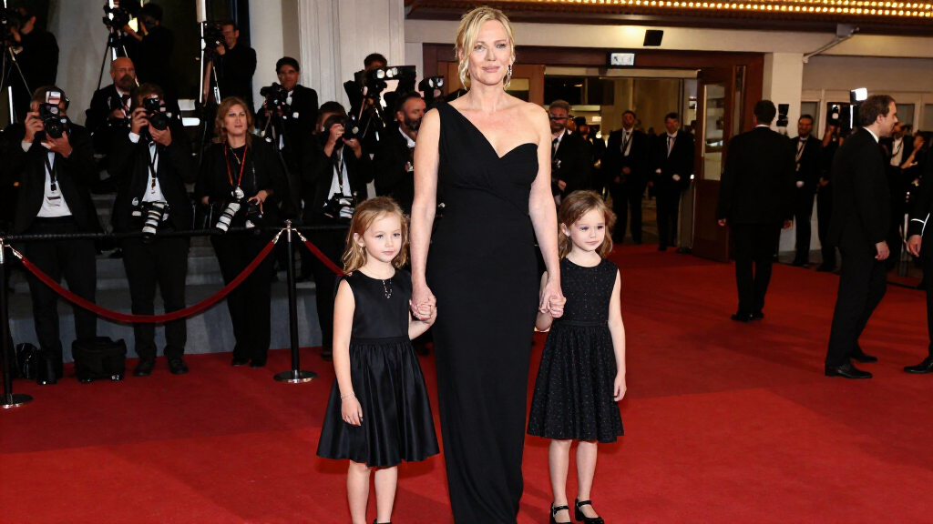 Charlize Theron Made A Rare Red Carpet Appearance With Her Daughters At The Academy Museum Gala