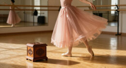Elle Fanning Takes Balletcore To Artful New Heights With A Music Box-Inspired Headpiece