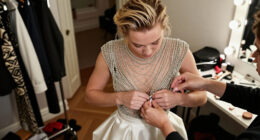 Florence Pugh Wears Shimmering Beaded Wiederhoeft To Go Red-Carpet Official With Boyfriend Finn Cole