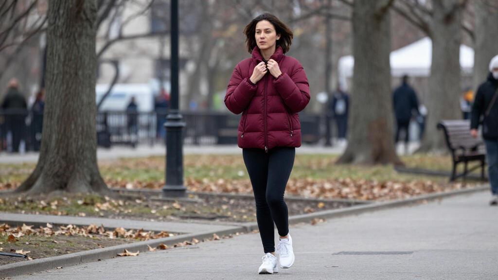 Hold The Black Jackets—J.Law's Winter Jacket Color Makes Leggings And Sneakers Look Way Chicer