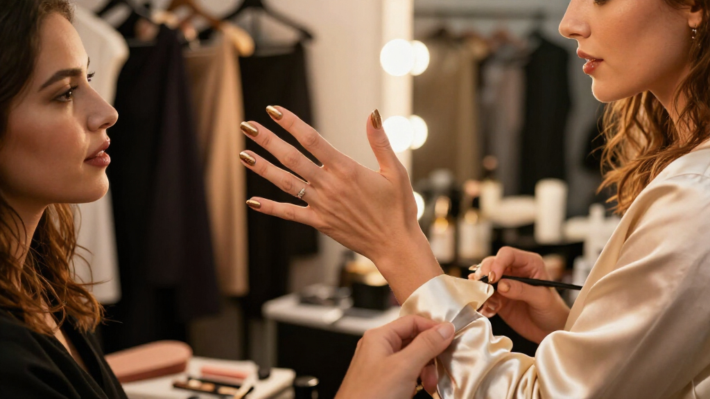 Tate McRae's Gilded Cursive Manicure Is The Chicest Nail Look I've Seen All Season