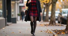 Taylor Swift Proves Why The Plaid Minidress Is A Fall Wardrobe Staple