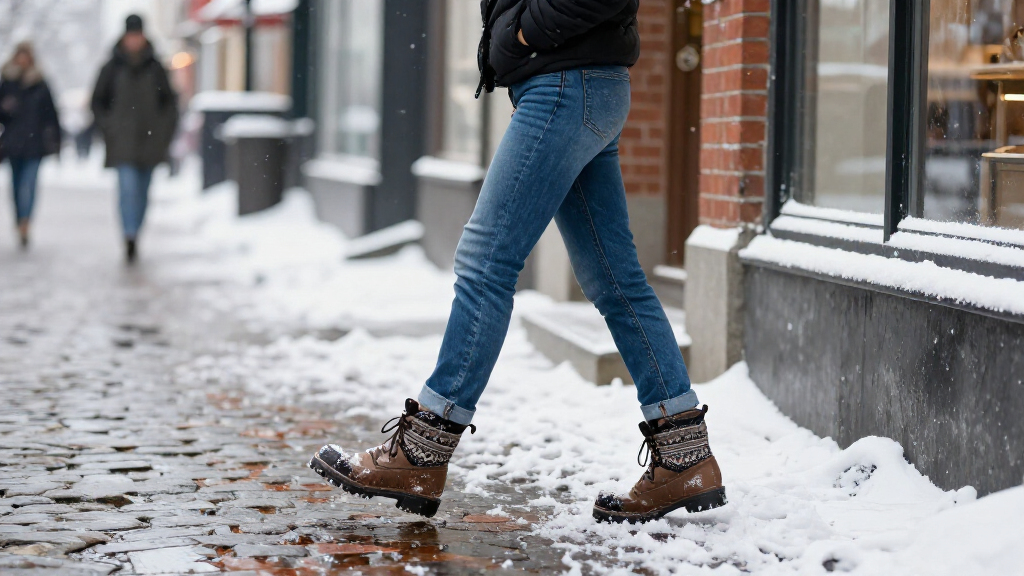 The Winter Shoe-Print Trend That Looks Cooler With Jeans Than Black Or Brown